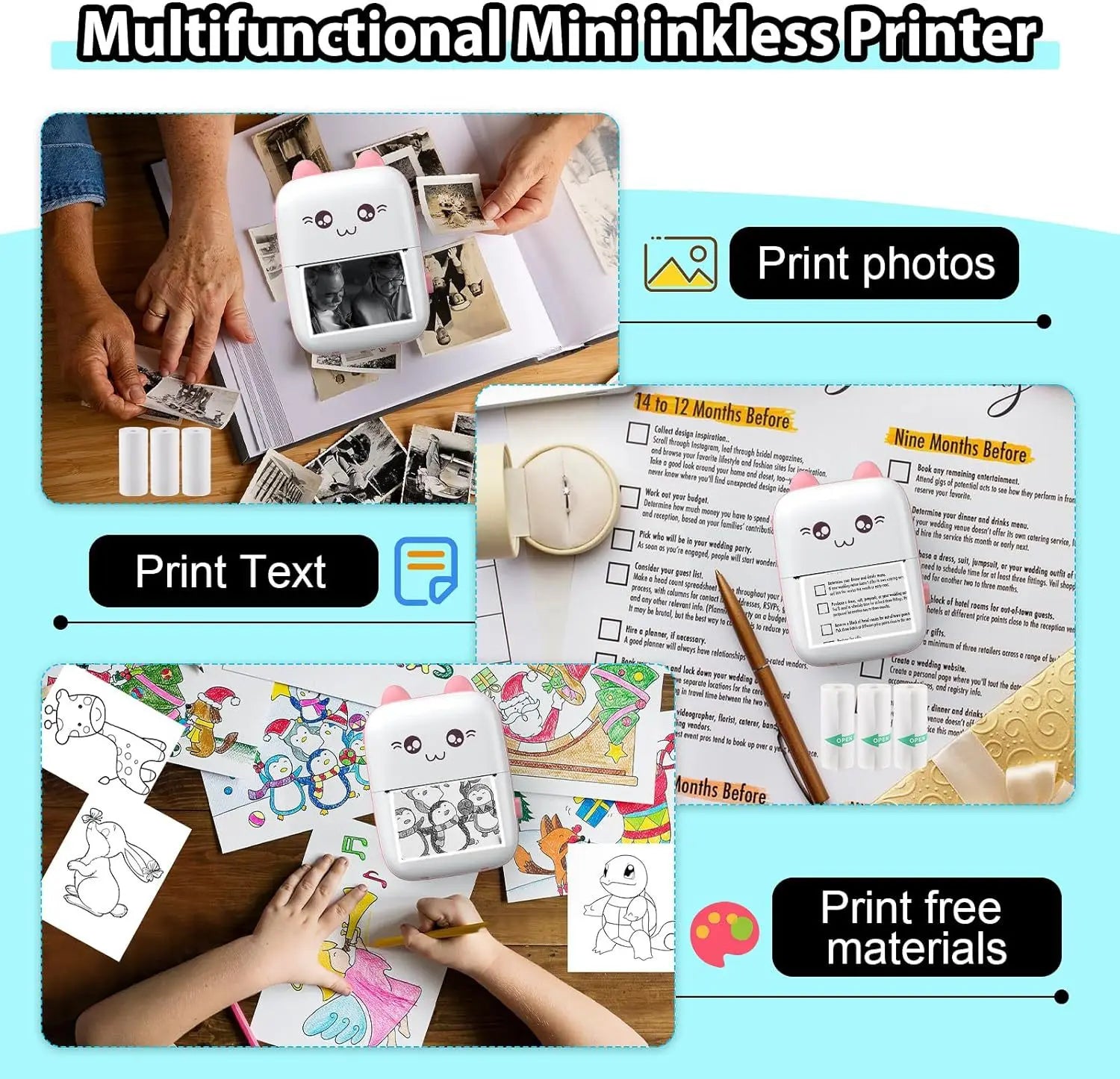 PrintMate C9 – Mini Portable Thermal Printer