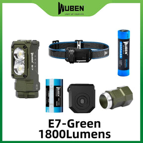 Wuben E7 1800 lumens Stirnlampe