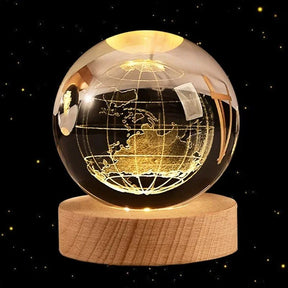 EarthSphere: 3D Crystal Planet Earth - Top Mix Mart