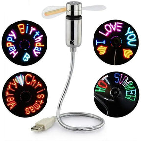 FlexiCool: RGB LED Fan with Programmable Display - Top Mix Mart