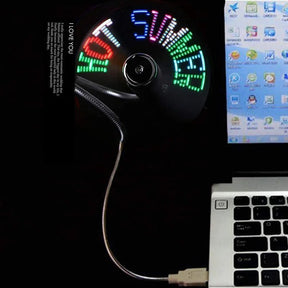 FlexiCool: RGB LED Fan with Programmable Display - Top Mix Mart